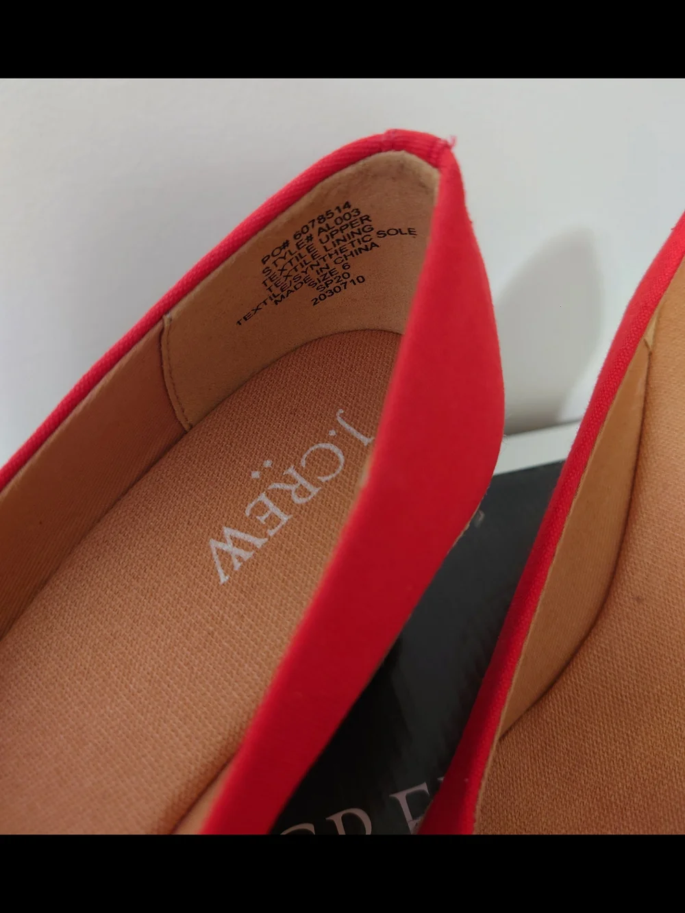 J. Crew Red Espadrille Wedge Pumps New In Box, Size 6 - Picture 4 of 4
